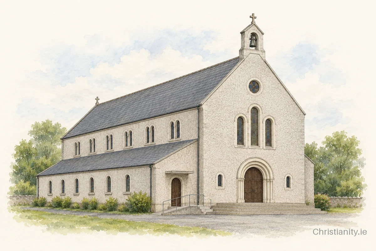 Watercolour and ink illustration of St. Margaret Mary Alacoque, Bekan