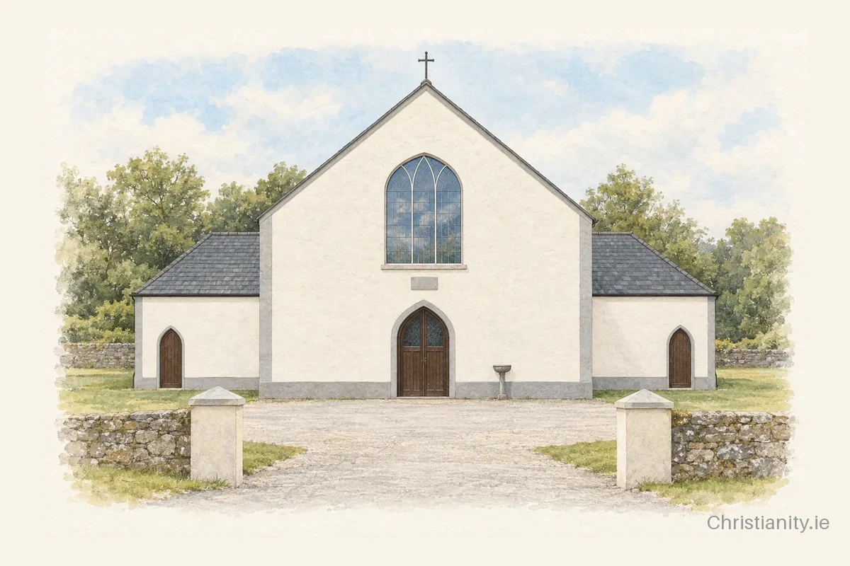 Watercolour and ink illustration of St. Mary’s Church