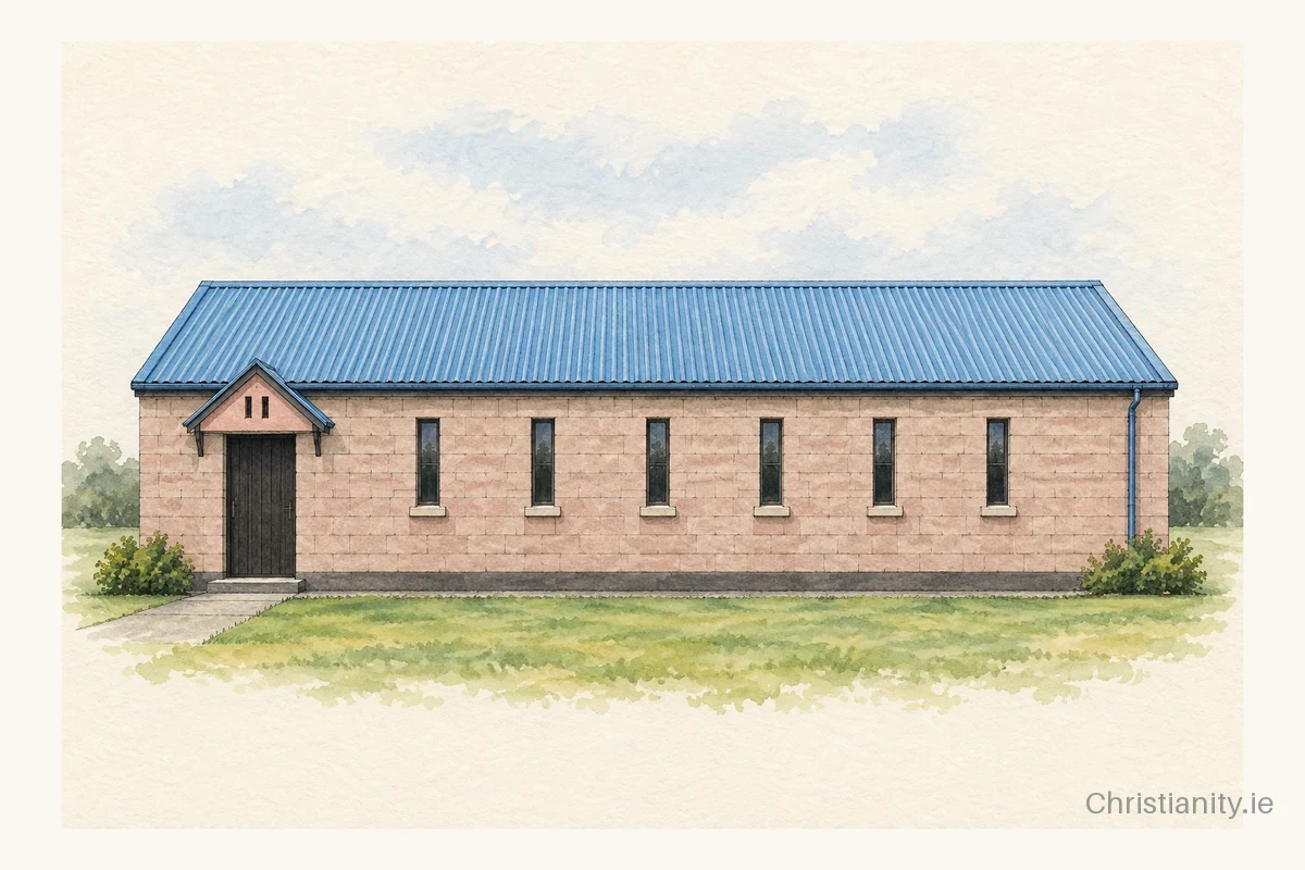 Watercolour and ink illustration of St Mary’s Oratory