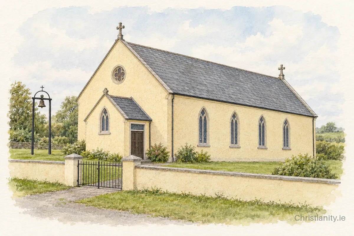 Watercolour and ink illustration of St. Michael