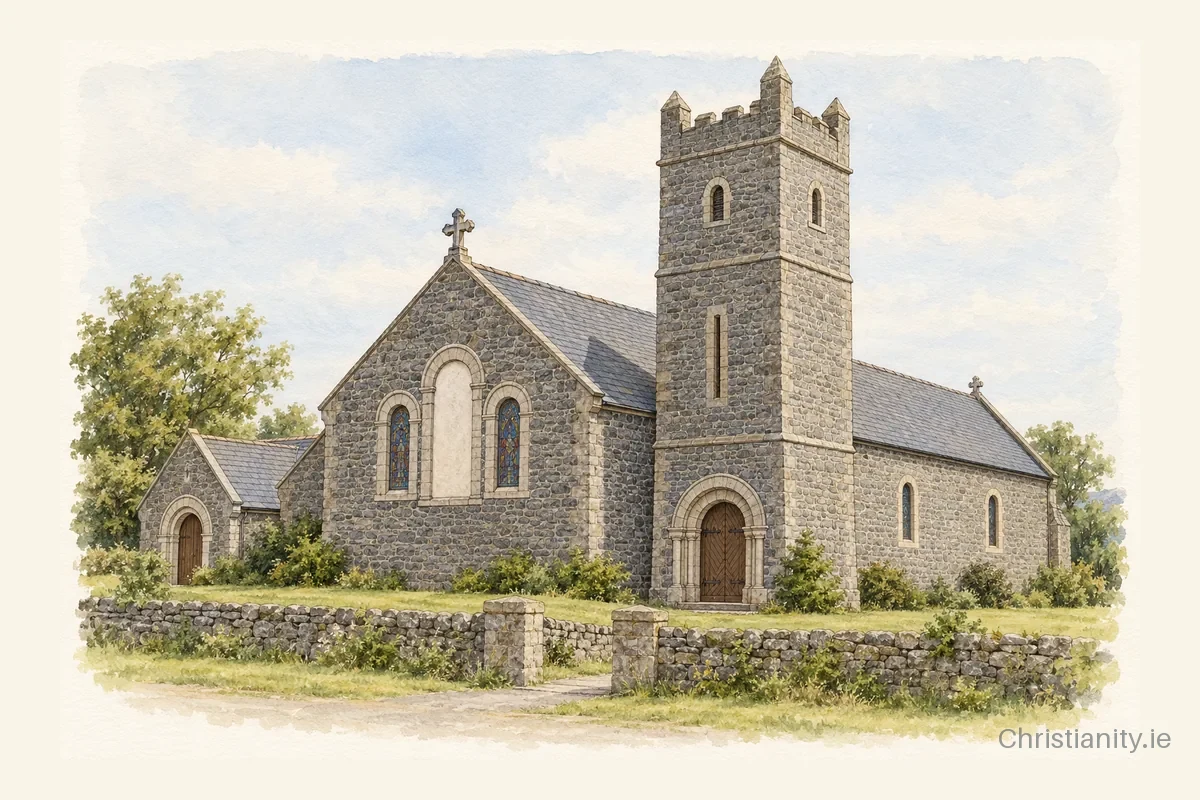 Watercolour and ink illustration of St Michael’s Church