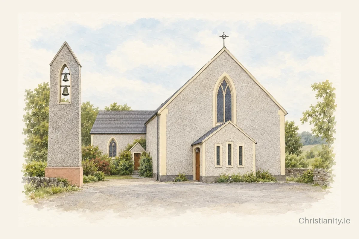 Watercolour and ink illustration of St Michael's
