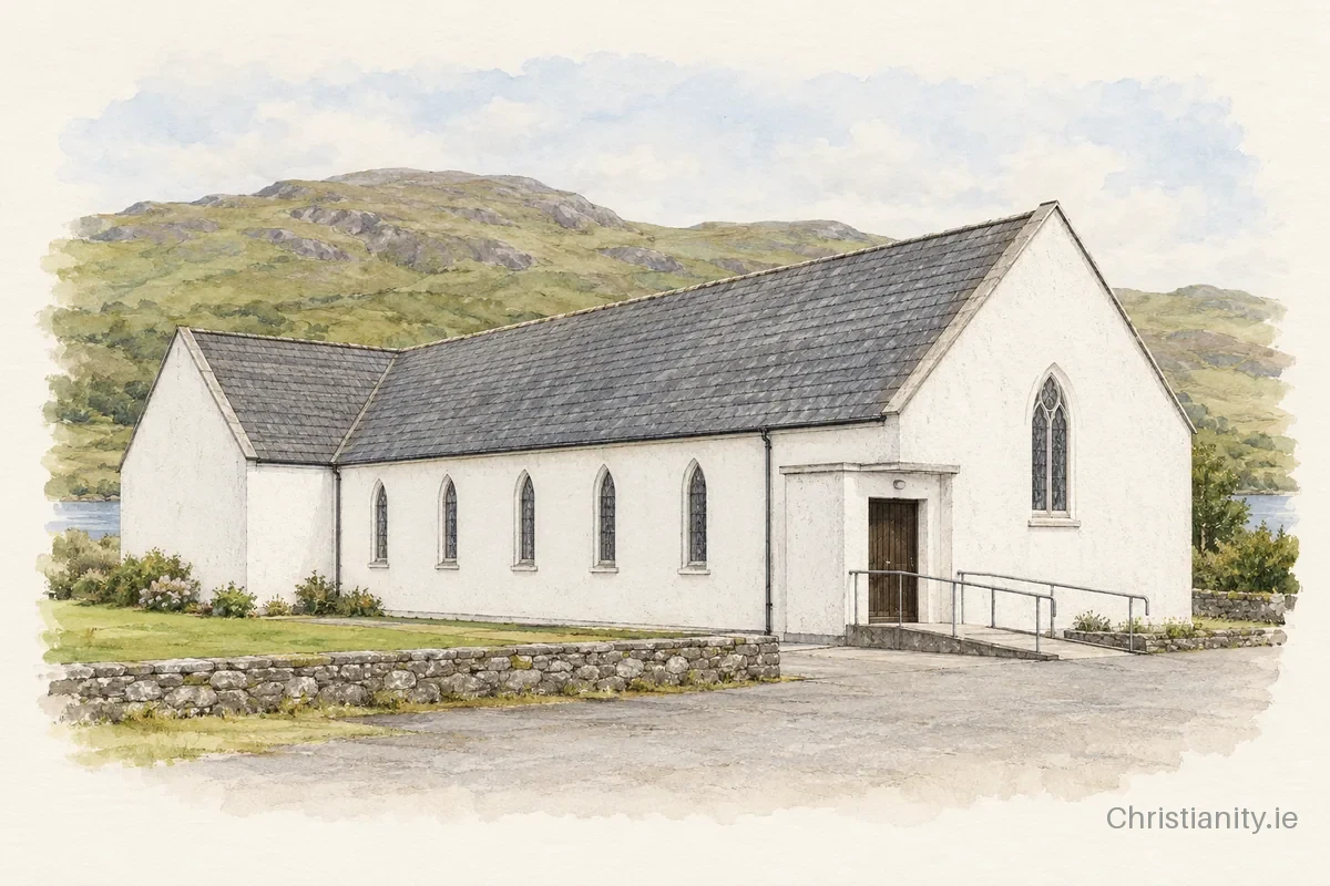 Watercolour and ink illustration of St. Michael’s