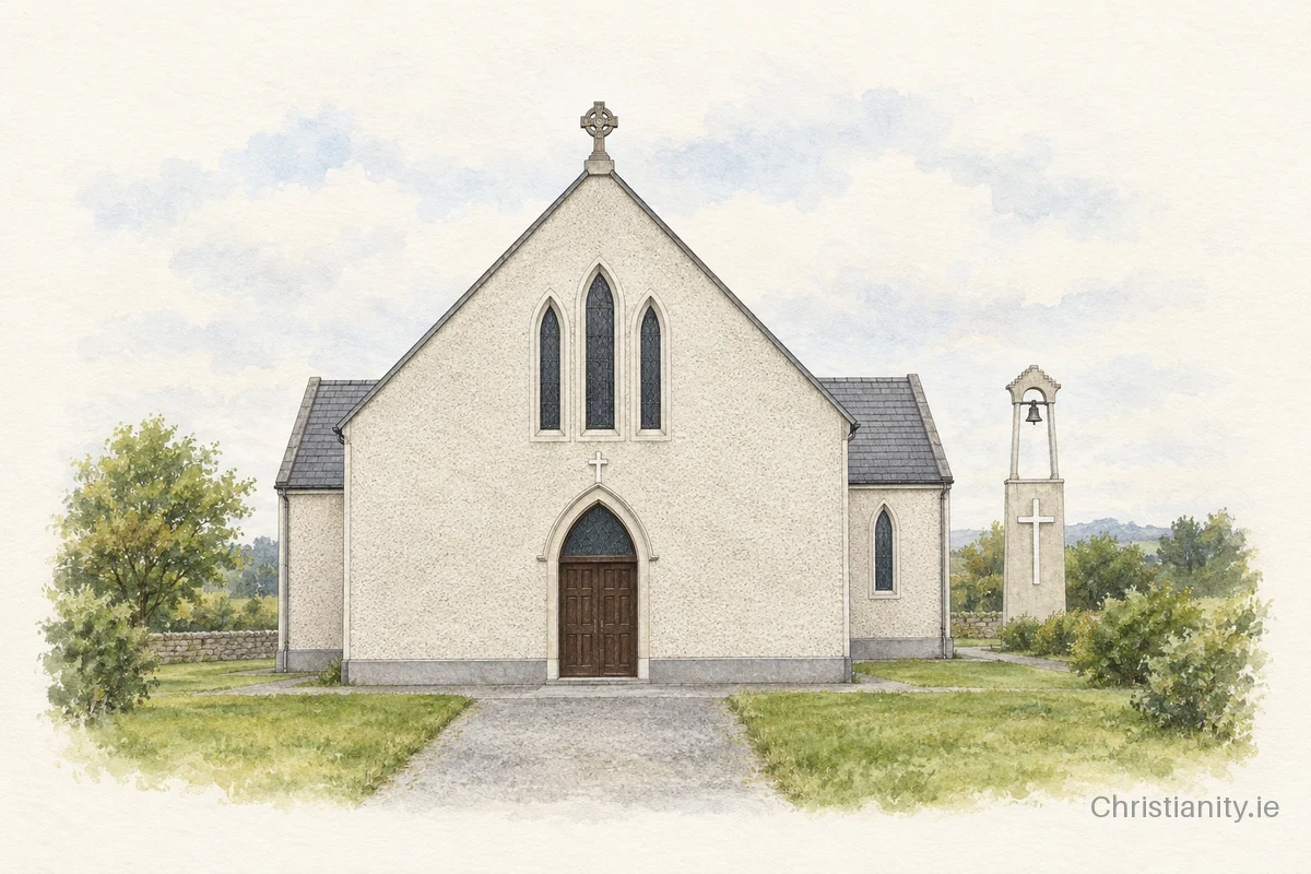 Watercolour and ink illustration of St. Michael’s