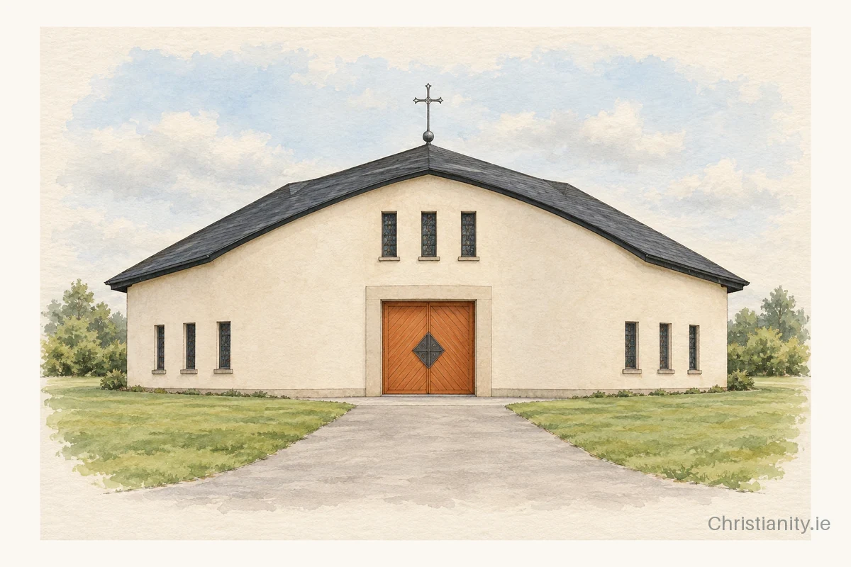 Watercolour and ink illustration of St Oliver Plunkett, Clady