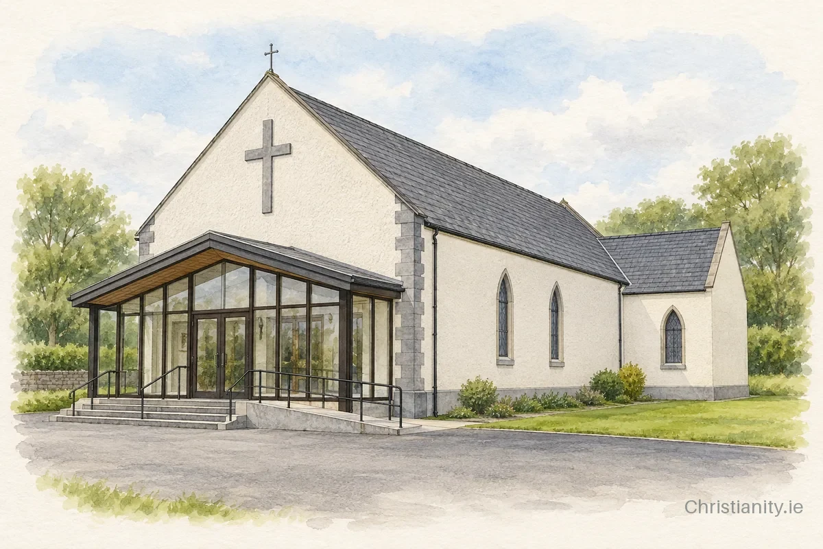 Watercolour and ink illustration of St. Patrick’s Church