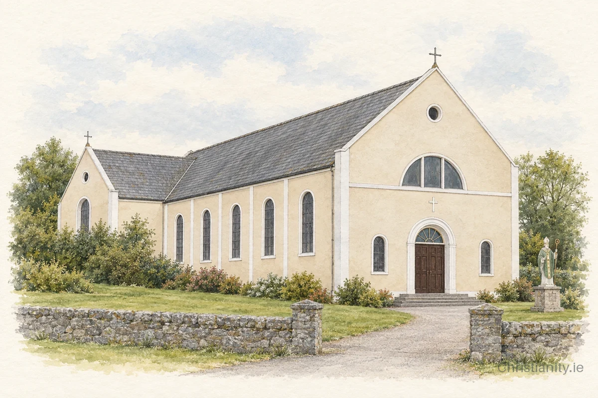 Watercolour and ink illustration of St. Patrick’s Church