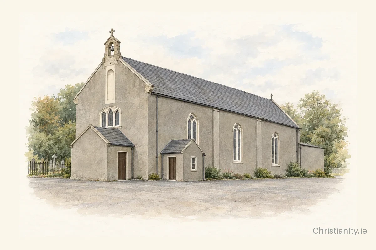 Watercolour and ink illustration of St. Peter
