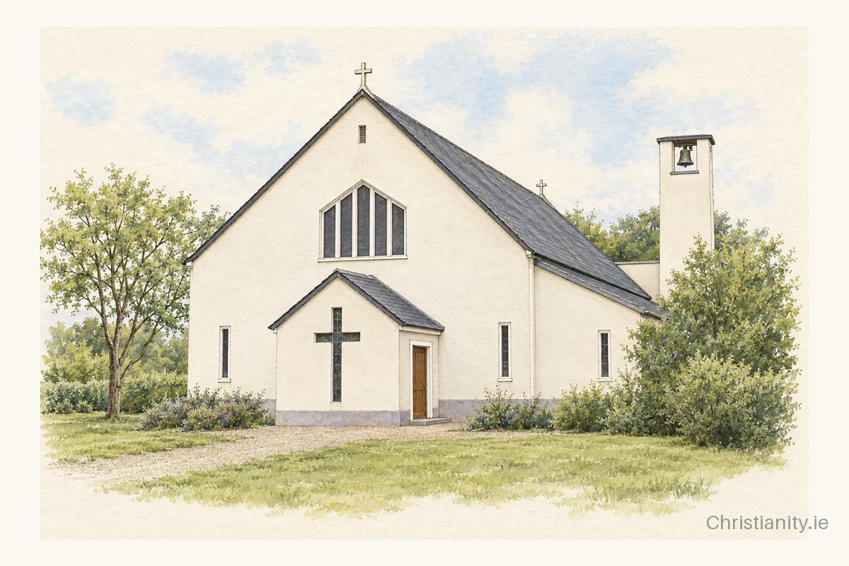 Watercolour and ink illustration of St. Philomena