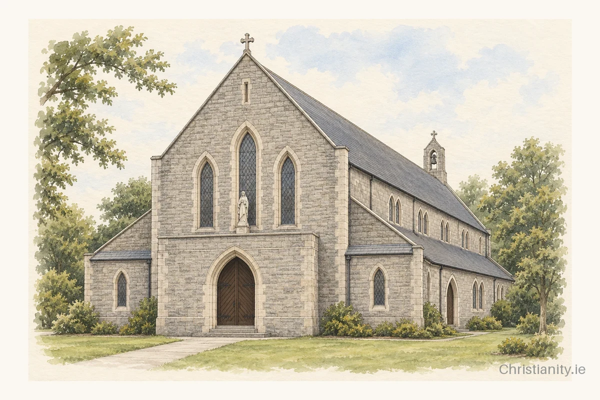 Watercolour and ink illustration of St. Theresa of the Child Jesus