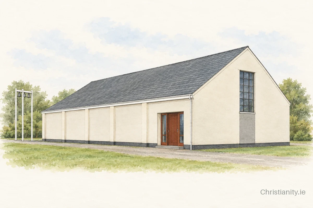 Watercolour and ink illustration of St Thomas Church