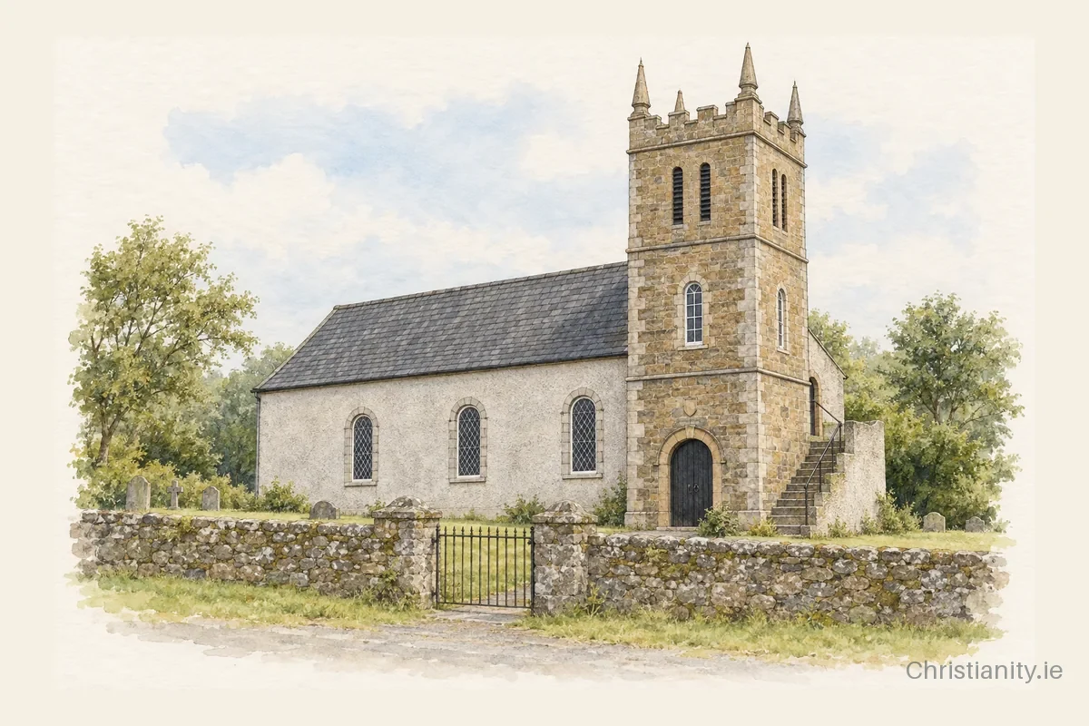 Watercolour and ink illustration of Templederry