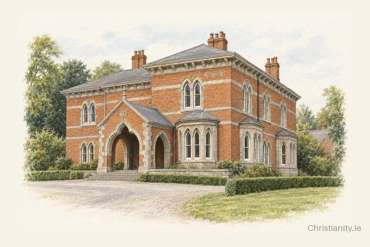 Watercolour and ink illustration of Tralee Baptist Church