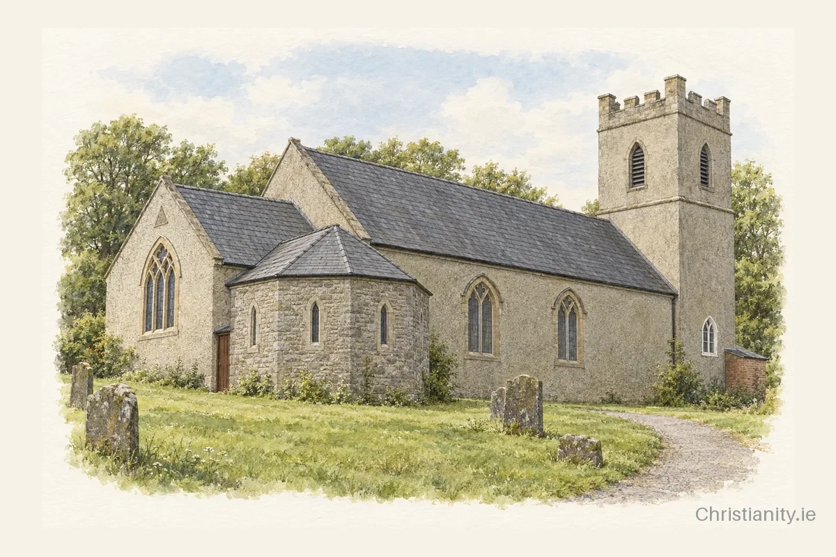 Watercolour and ink illustration of Tullameelan