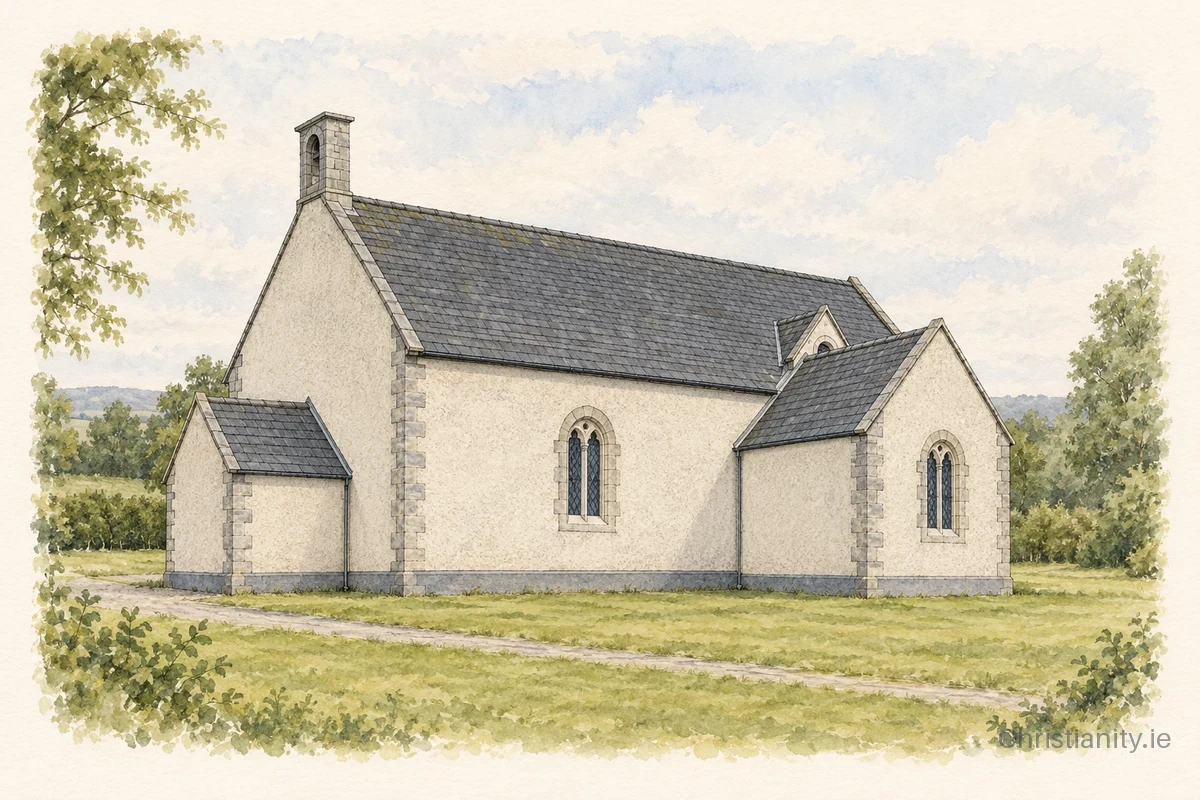 Watercolour and ink illustration of Tybohine (Frenchpark)