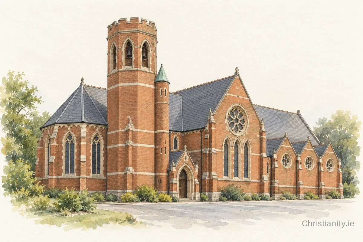 Watercolour and ink illustration of Willowfield